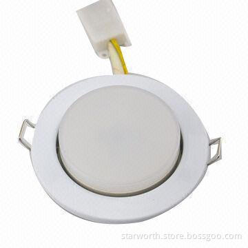 LED Downlight, 3.5/6/8W Rated Power, 80Ra CRI, 2,700 to 5,700K CCT, 80lm/W, CE/RoHS/CB Mark